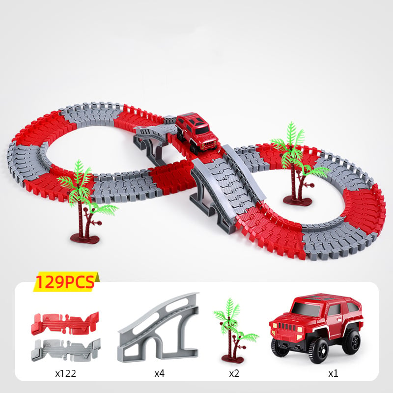 Kletshuts™ FlexibleTrack - Flexibel Railspoor Speelgoedset