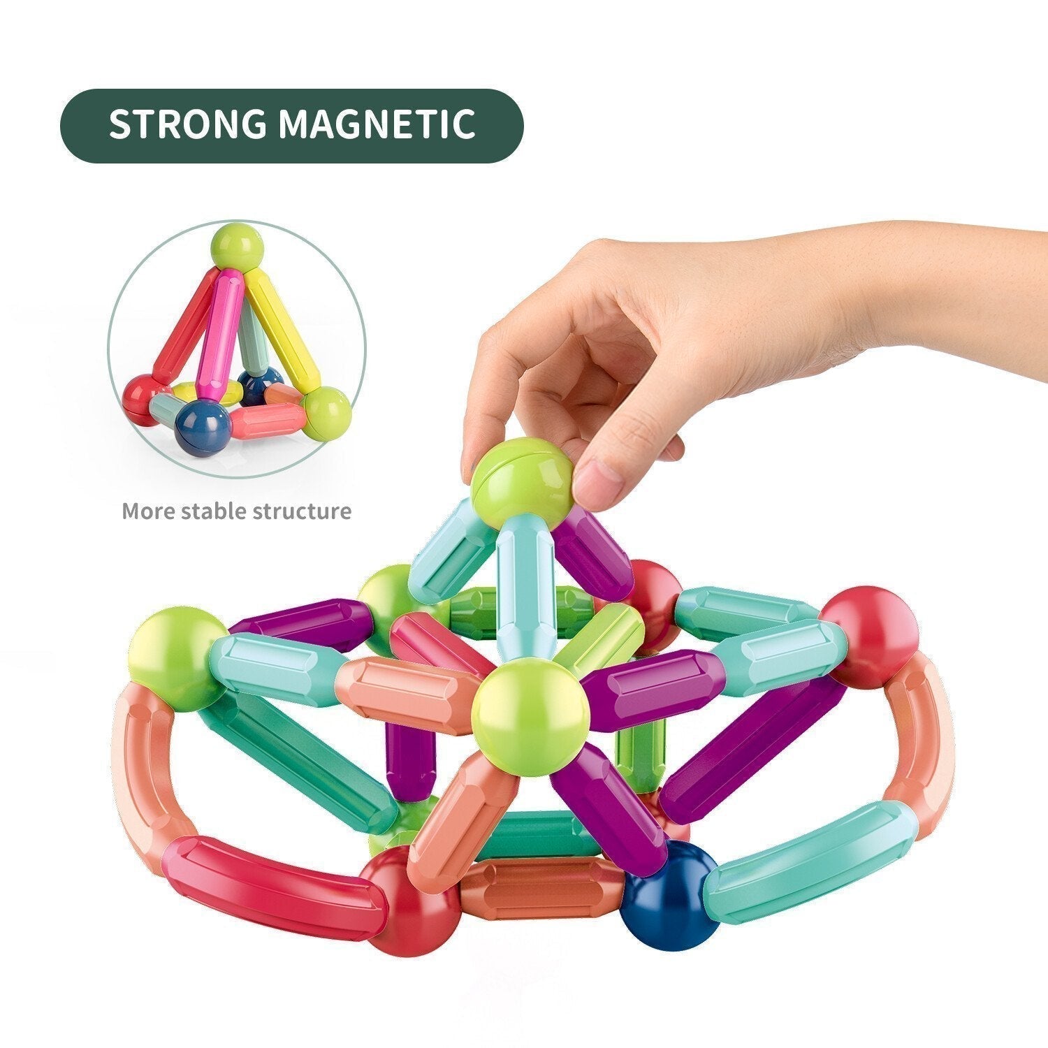 Magnetische Bouwstenen™ | Magnetisch Educatief Speelgoed | Incl. GRATIS opbergdoos t.w.v. €19,95