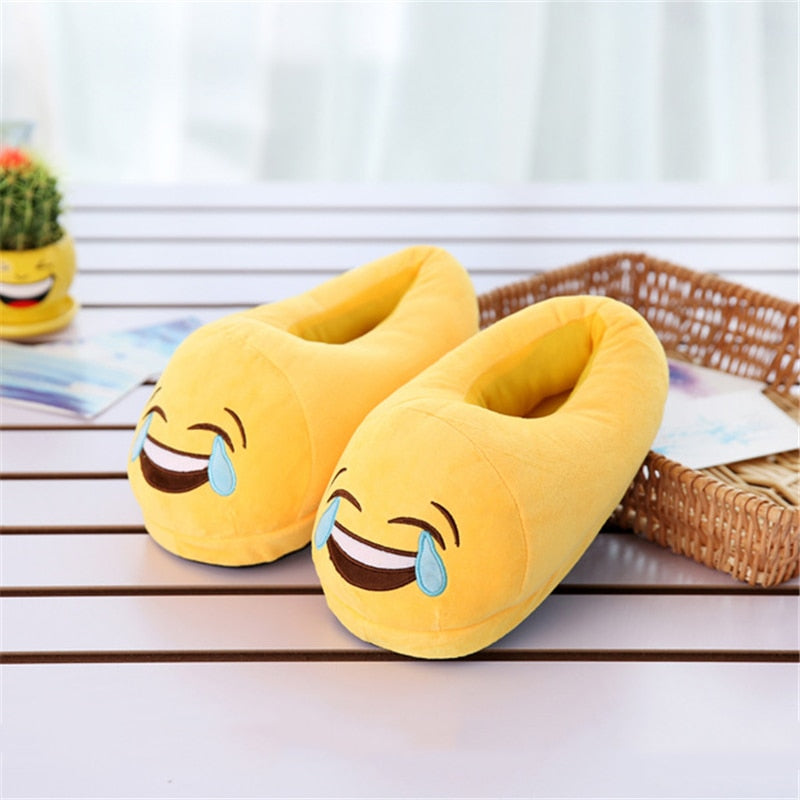 Mega emoji pantoffels
